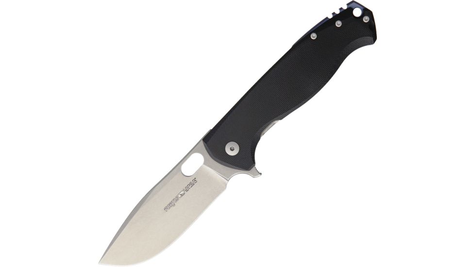 Viper Fortis Stonewash Blade Folding Knife, Black, V5952GB