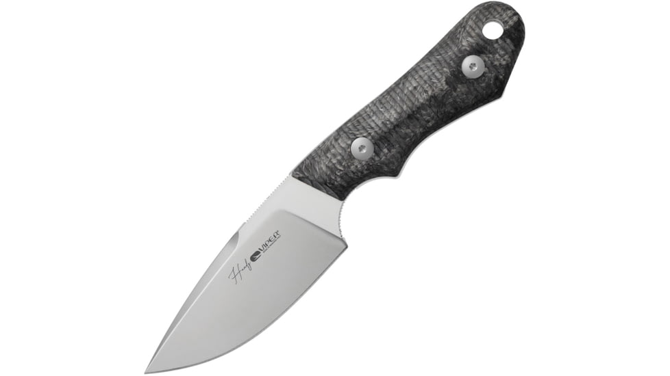 Viper Handy Fixed Blade Knife by Fabrizio Silvestrelli, 4.5in, CMP MagnaCut, Satin Blade, Dark Matter Carbon Fiber Handle, VT4038FCM