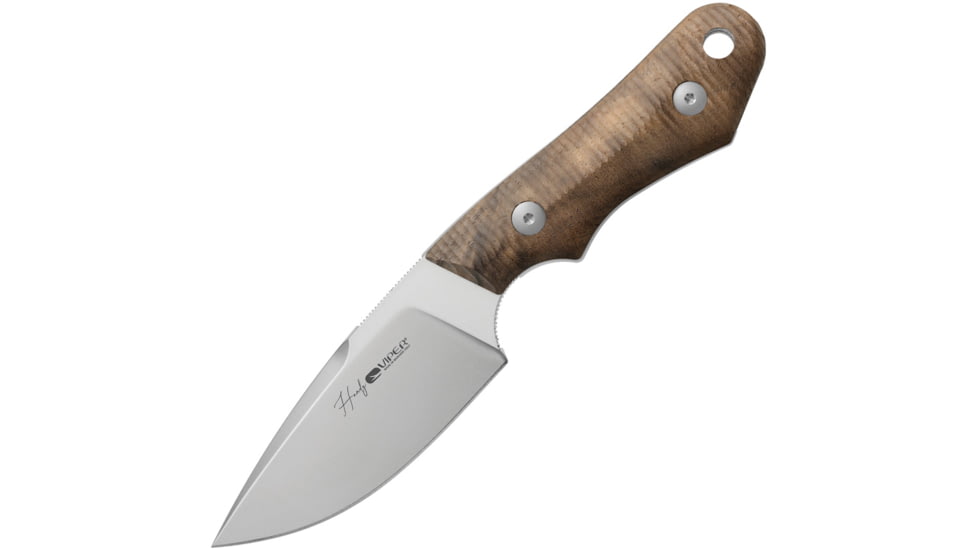 Viper Handy Fixed Blade Knife by Fabrizio Silvestrelli, 4.5in, CMP MagnaCut, Satin Blade, Walnut Wood Handle, VT4038NO