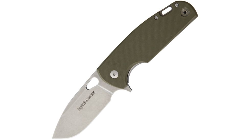 Viper Kyomi Stonewash G-10 Folding Knife, Green, V5940GG