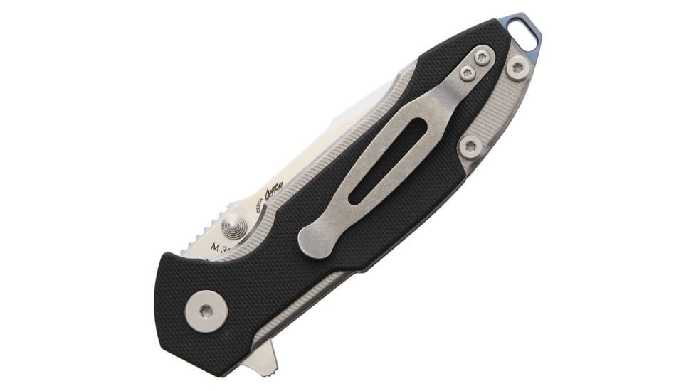 Viper Storm Linerlock Folding Knife, Storm Linerlock, 4.5in Closed, 3in Satin Bohler M390 SS Drop Point, Black G10 Handle, Thumb Stud, Pocket Clip, Designed By Rick Hinderer, V5954GB