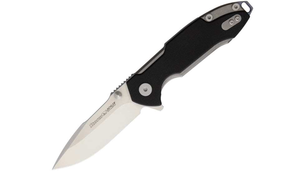 Viper Storm Linerlock Folding Knife, Storm Linerlock, 4.5in Closed, 3in Satin Bohler M390 SS Drop Point, Black G10 Handle, Thumb Stud, Pocket Clip, Designed By Rick Hinderer, V5954GB