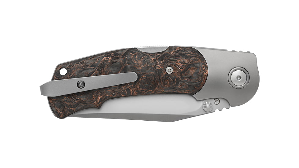Viper Turn Dark Matter LE Folding Knife, 4.25in Closed, 3.25in Bead Blast Bohler M390 SS Blade, Dark Matter Copper Carbon Fiber Handle, V5986FCC