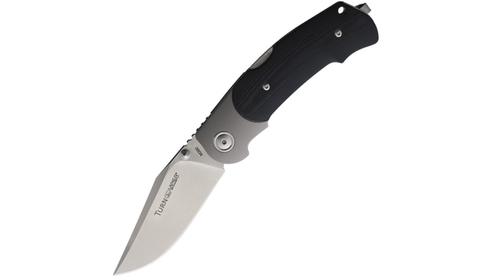 Viper TURN Lockback Folding Knife, 3.25 satin finish Bohler M390 stainless blade, Black G10 handle, V5986GB