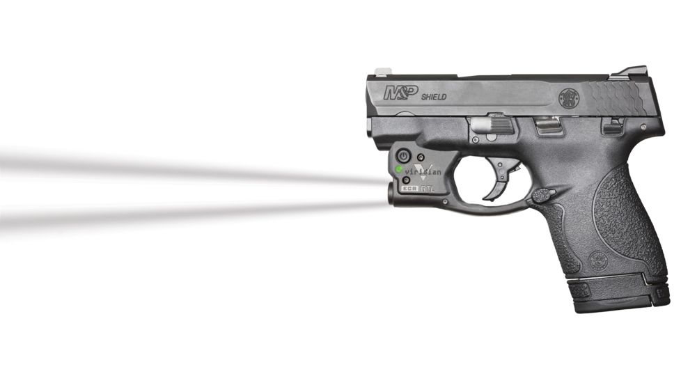Viridian Reactor Tactical Light for S&amp;W M&amp;P Shield, with ECR and Radiance with Hybrid Belt Holster, RTL-Shield