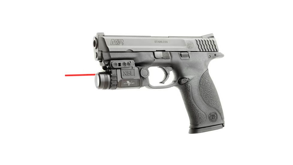 Viridian Universal Mount Red Laser Sight w/ Tactical Light, 160/190 Lumens featuring ECR X5L-R