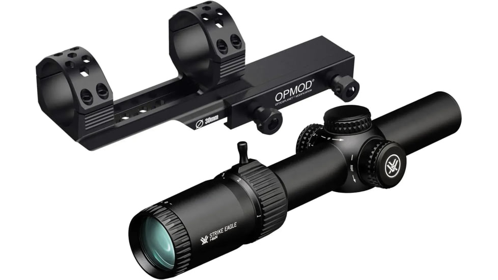 Vortex SE-1624-2 Strike Eagle 1-6x24mm Rifle Scope with Viridian OPMOD 982-0041 30mm 1-Piece Scope Mount V2 	