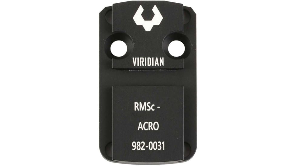 Viridian Weapon Technologies RFX 44 Shield RMSo Mounting Adapter, Black, 982-0031