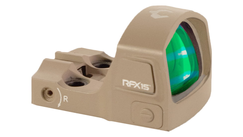 Viridian Weapon Technologies RFX15 17-24mm Reflex Red Dot Sight, 3 MOA Green Dot, Flat Dark Earth, 9810143