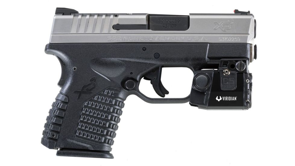 Viridian Universal Sub-Compact ECR Green Laser Sight, Ambidextrous, Black, C5