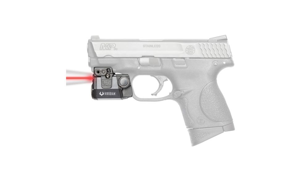 Viridian C5L Universal Sub-Compact ECR Red Laser w/Tactical Light, 100/140 Lumens, Featuring ECR, 930-0001