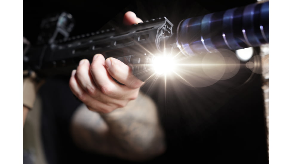 Viridian Weapon Technologies 4LUX 2K Angled Foregrip, M-LOK, 2000 Lumens, Black, 912-0089