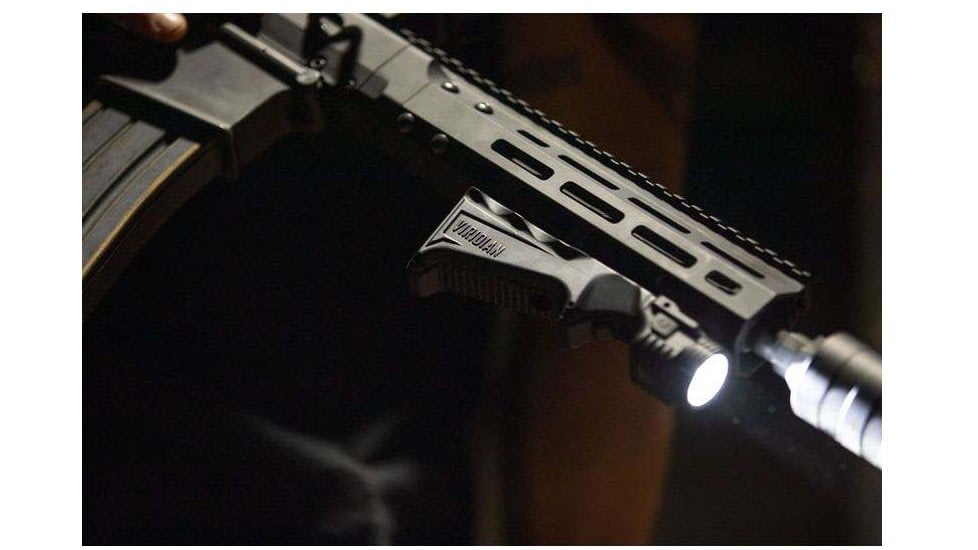 Viridian Weapon Technologies 4LUX 2K Angled Foregrip, M-LOK, 2000 Lumens, Black, 912-0089