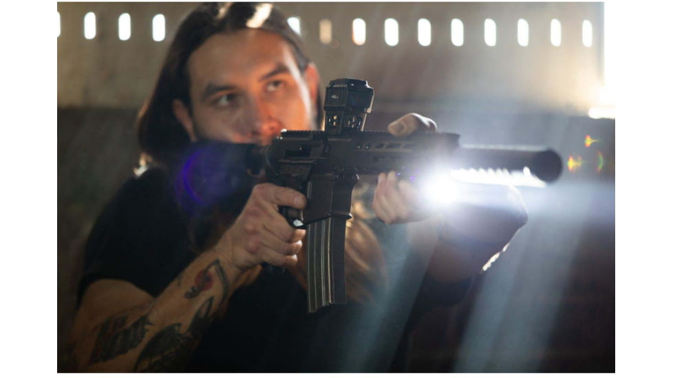 Viridian Weapon Technologies 4LUX 2K Angled Foregrip, M-LOK, 2000 Lumens, Black, 912-0089