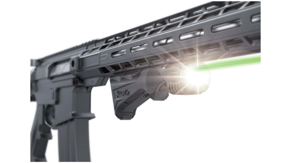 Viridian Weapon Technologies 4LUX 2K w/ Green Laser, Angled Foregrip, MLOK, 2000 Lumens, Black, 912-0090