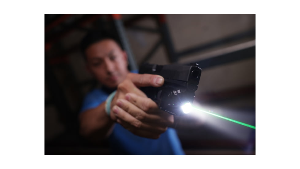 Viridian Weapon Technologies C5L Micro Universal Green Laser and 550 Lumen Tactical Light w/ Rechargeable Battery, INSTANT-ON, and SafeCharge Power Bank, FDE, 930-0056