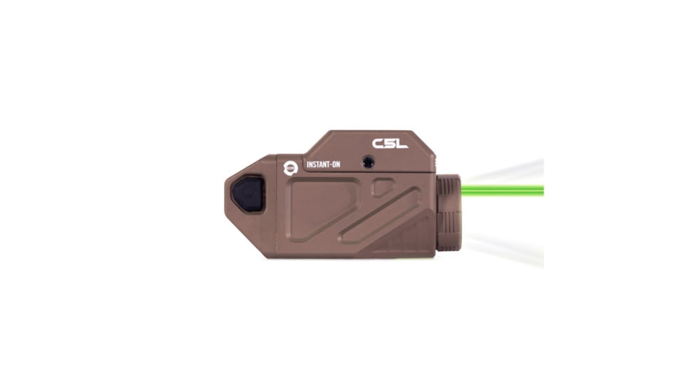 Viridian Weapon Technologies C5L Universal Green Laser and 650 Lumen Tactical Light w/ Rechargeable Battery, INSTANT-ON and SafeCharge Power Bank, FDE, 930-0055