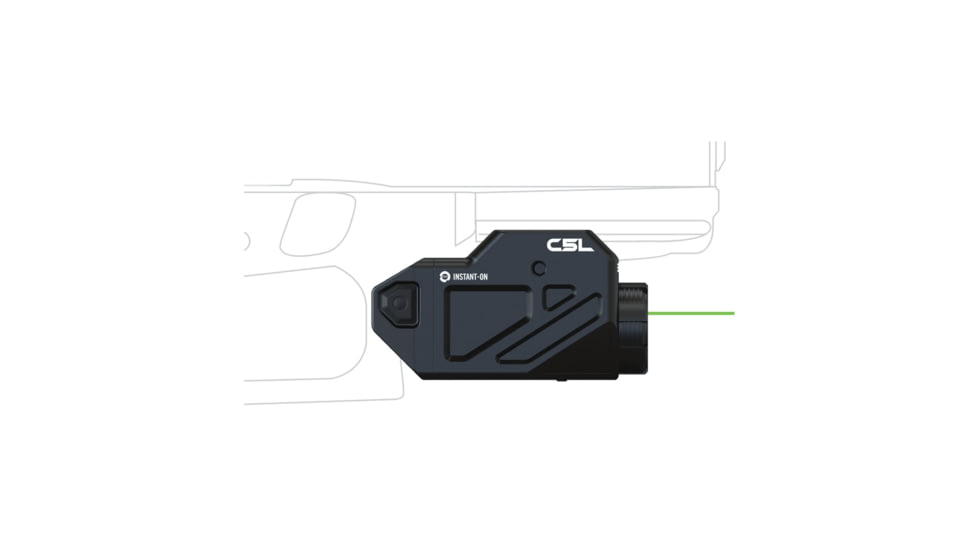Viridian Weapon Technologies C5L Universal Green Laser And Tactical Light, 600 Lumen, Instant-on, Rechargeable Battery, SafeCharge Power Bank, Black, 930-0027