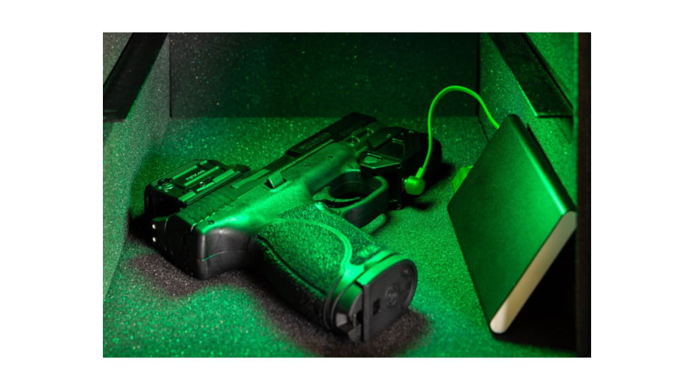 Viridian Weapon Technologies C5L Universal Green Laser And Tactical Light, 600 Lumen, Instant-on, Rechargeable Battery, SafeCharge Power Bank, Black, 930-0027