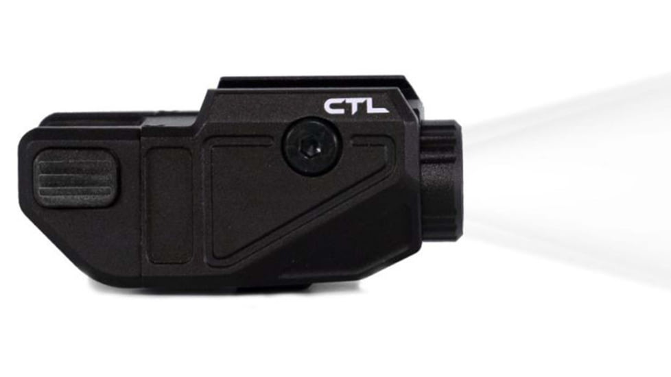 Viridian Weapon Technologies CTL Compact Rechargeable Weapon Light for Glock 17/19/22/23, 550 Lumen, Black, 930-0040