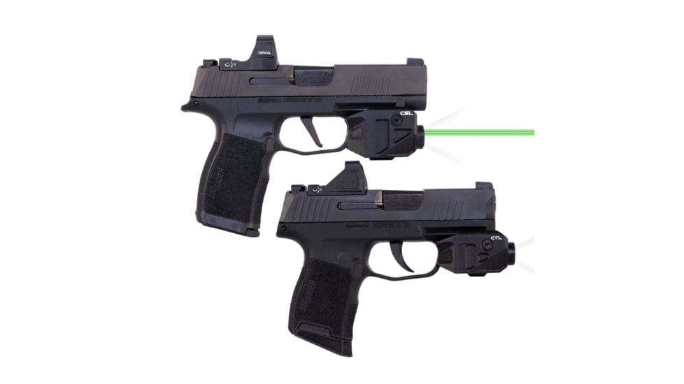 Viridian Weapon Technologies CTL Compact Rechargeable Weapon Light for Sig P365, 550 Lumens, Black, 930-0039