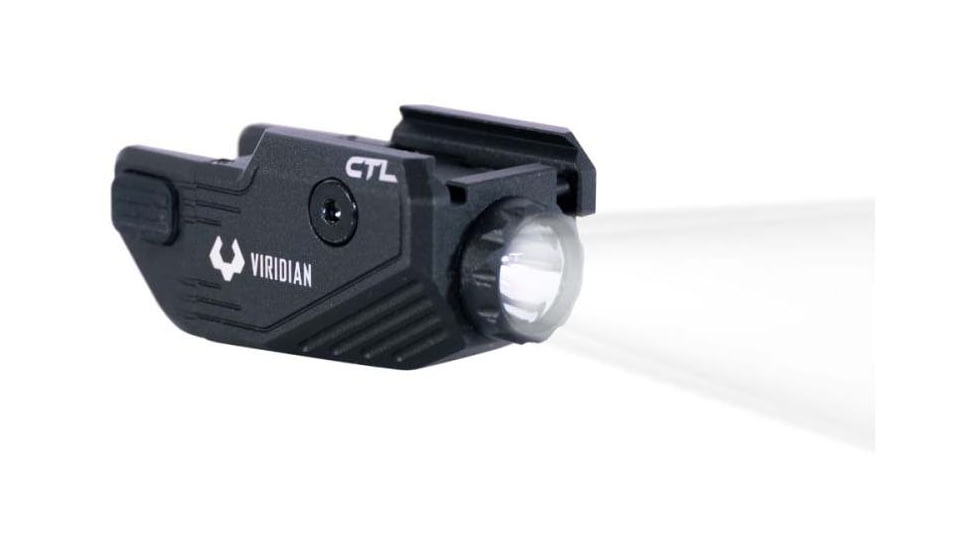 Viridian Weapon Technologies CTL Custom 580 Lumen LED Tactical Light w/ INSTANT-ON &amp; SafeCharge Power Bank, Lithium Ion, Black, 930-0043