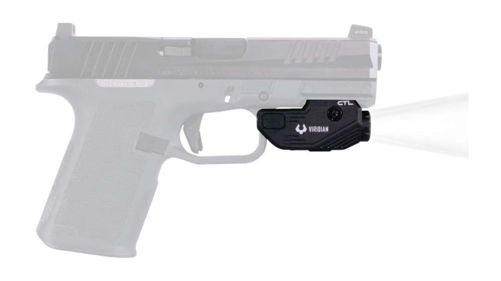 Viridian Weapon Technologies CTL Custom 580 Lumen LED Tactical Light w/ INSTANT-ON &amp; SafeCharge Power Bank, Lithium Ion, Black, 930-0043