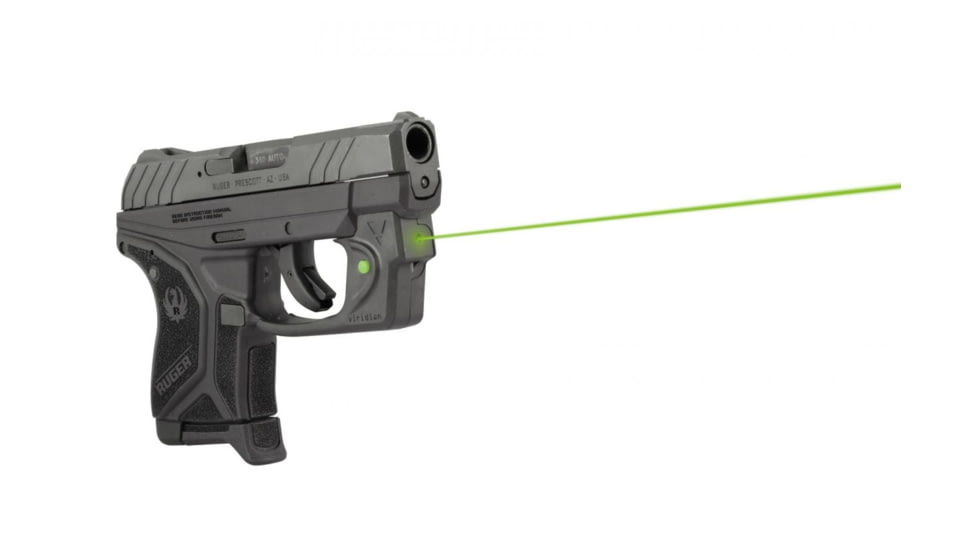 Viridian Weapon Technologies Essential Laser Sight, Green, Ruger LCP II, Trigger Guard, 1 x 1/3N Lithium Battery, Black, 912-0022