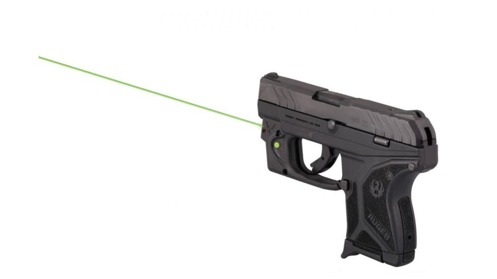 Viridian Weapon Technologies Essential Laser Sight, Green, Ruger LCP II, Trigger Guard, 1 x 1/3N Lithium Battery, Black, 912-0022