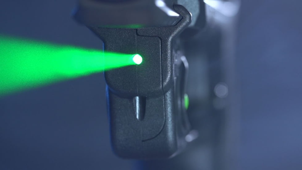 Viridian Weapon Technologies Essential Laser Sight, Green, Ruger Security-9, Trigger Guard, 1 x 1/3N Lithium Battery, Black, 912-0023