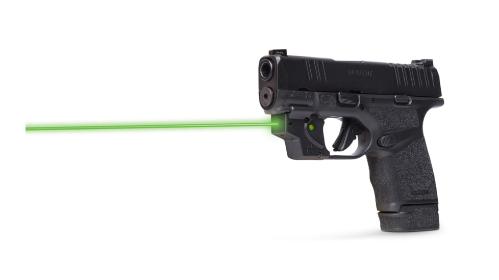 Viridian Weapon Technologies Essential Laser Sight, Green, Springfield Hellcat, Trigger Guard, 1 x 1/3N Lithium Battery, Black, 912-0029