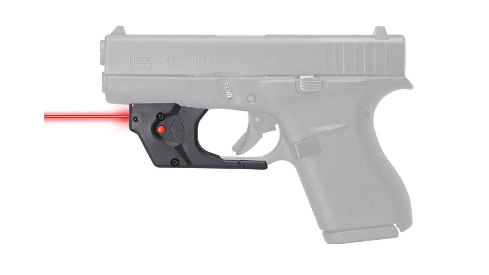 Viridian Weapon Technologies Essential Red Laser Sight for Glock 42/43, Non ECR, Retail Box, Black, NSN N, 912-0014