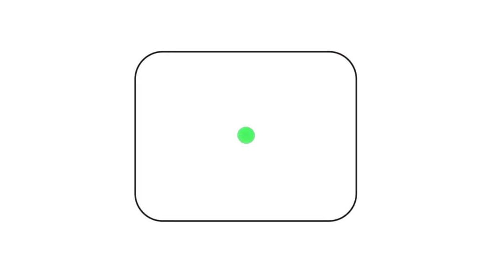 Viridian Weapon Technologies MDS25 Modern Dot Sight, 1x29, 3 MOA Green Dot, T2 Mount included, Black, 981-0127