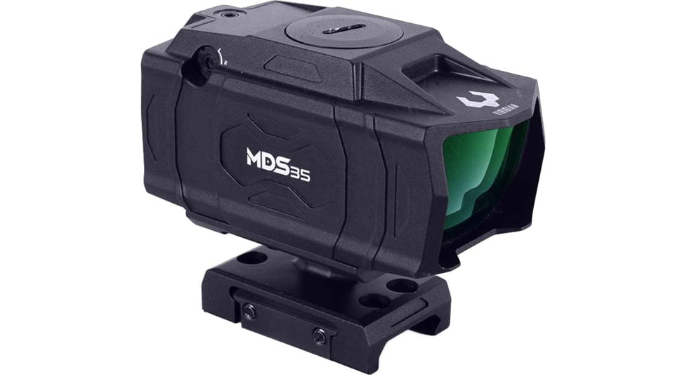 Viridian Weapon Technologies MDS35 Modern Dot Sight, 1x36, 3 MOA Green Dot, T2 Mount included, Black, 981-0128