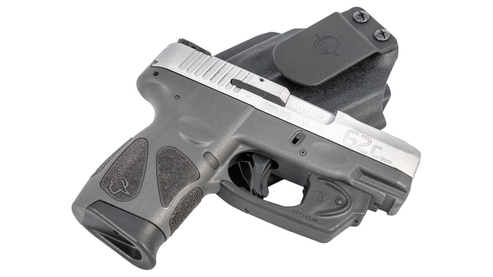 Viridian Weapon Technologies MFT Ambi Appendix IWB/OWB for Taurus G2C/G3C w/ E Series, Retail Bagged, Black, 950-0247