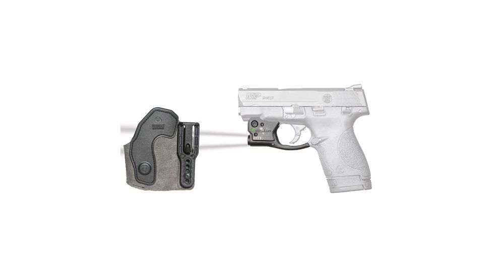 USED Viridian Weapon Technologies Reactor TL Gen2 ECR Tactical Light With Radiance And IWB Holster For S&amp;W M&amp;P Shield, EDEMO2
