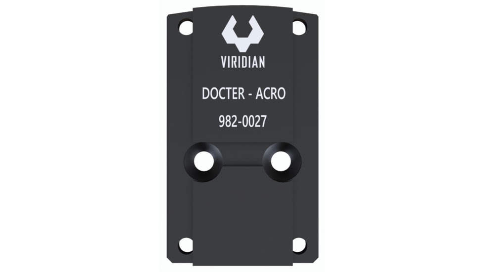 Viridian Weapon Technologies RFX 45 Docter Mounting Adapter, Black, 982-0027