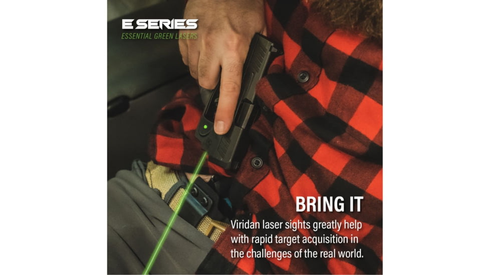 Viridian Weapon Technologies E-Series Green Laser Sight, Smith &amp; Wesson Bodyguard 2.0, Black, 912-0101