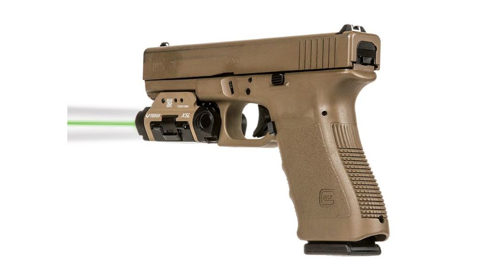 Viridian Weapon Technologies X5L Weapon Lights, Gen 3, Recharchable, White Light / Green Laser, 500 Lumens, Black, 930-0015