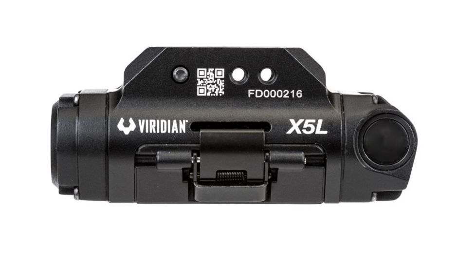 Viridian Weapon Technologies X5L Weapon Lights, Gen 3, Recharchable, White Light / Green Laser, 500 Lumens, Black, 930-0015