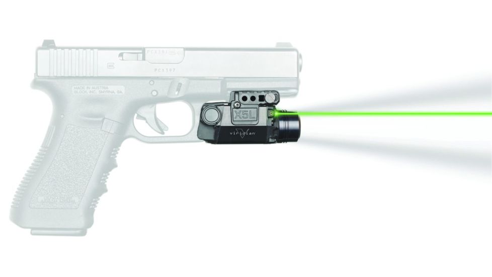 Viridian X5L Universal Full-Size Green Laser/Tactical Light,Black,178 Lumens,w/ TacLoc Holster For Glock 17/19/22/13/31/32 X5L-PACK-X1