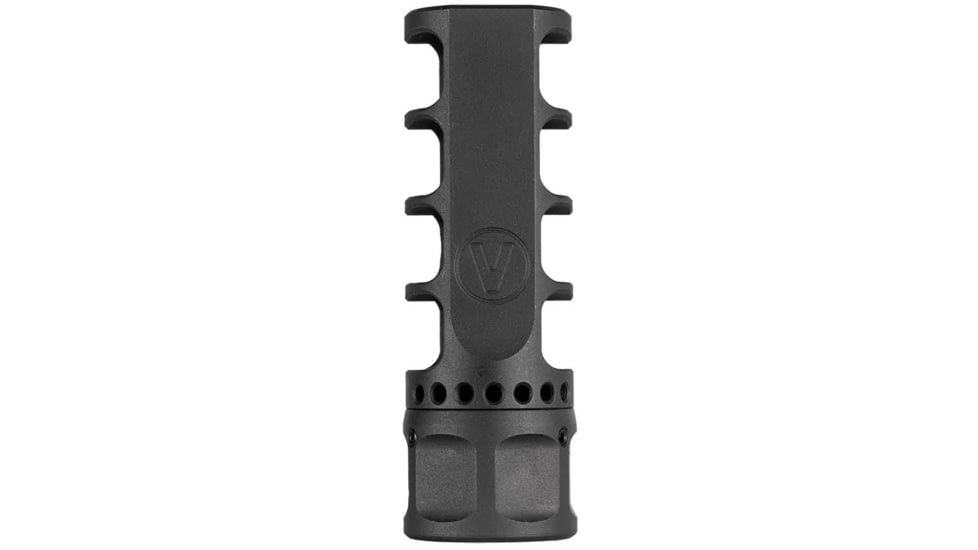 Vision Products Vulcan Brake, M18x1, 6mm / .243, Stainless steel, Black Oxide, Black, VISION-430-BO