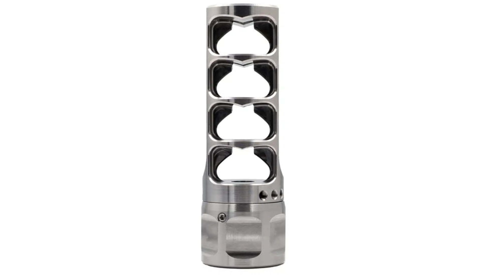 Vision Products Vulcan Brake, 5/8-24, 6.5mm / .264, Stainless steel, RAW, Raw Stainless Steel, VISION-434