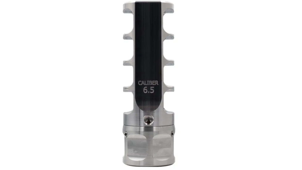 Vision Products Vulcan Brake, 5/8-24, 6.5mm / .264, Stainless steel, RAW, Raw Stainless Steel, VISION-434