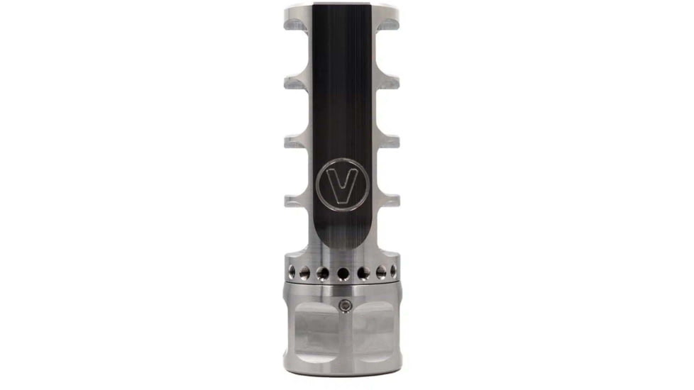 Vision Products Vulcan Brake, 5/8-24, 6.5mm / .264, Stainless steel, RAW, Raw Stainless Steel, VISION-434