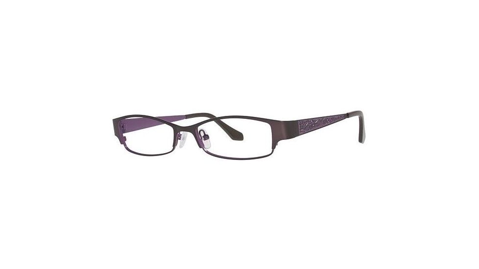 Visions 195 Eyeglass Frames - Frame Brown/ Dark Purple, Size 51/16mm VIVISION19501