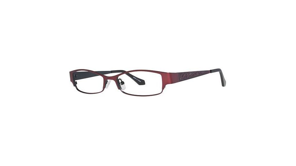 Visions 195 Eyeglass Frames - Frame Burgundy/ Black, Size 51/16mm VIVISION19502