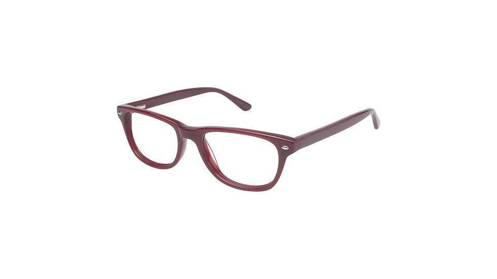 Visions 203 Bifocal Prescription Eyeglasses - Frame Burgundy, Size 49/16mm VIVISION20303