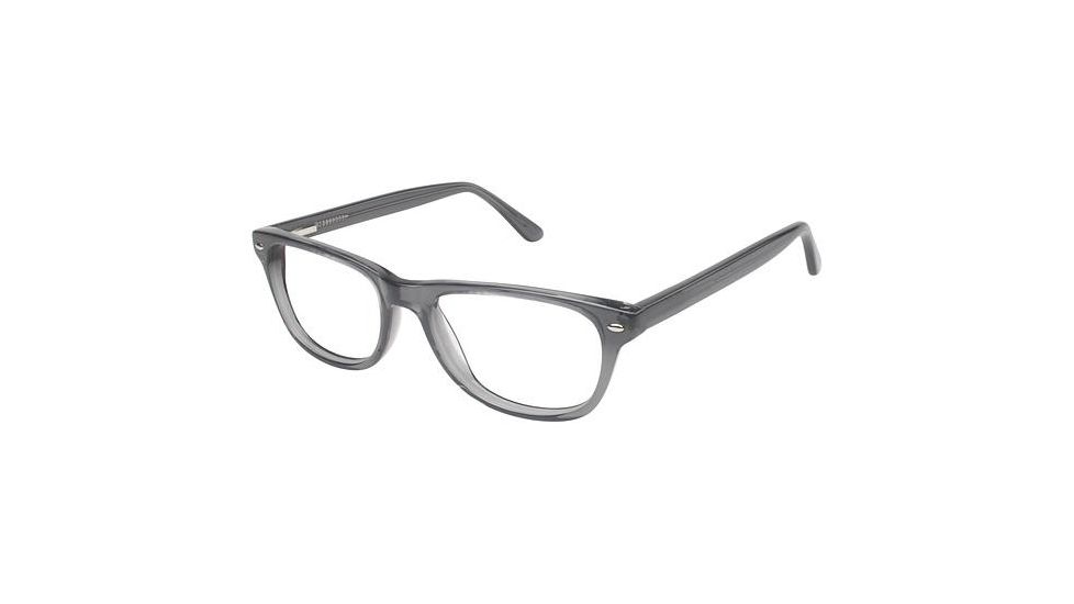Visions 203 Bifocal Prescription Eyeglasses - Frame Grey Translucent, Size 49/16mm VIVISION20302