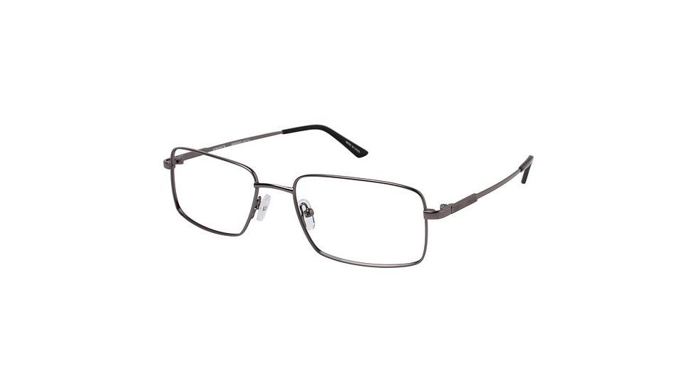 Visions 216 Eyeglass Frames - Frame MATTE GUN, Size 54/18mm VIVISION21601